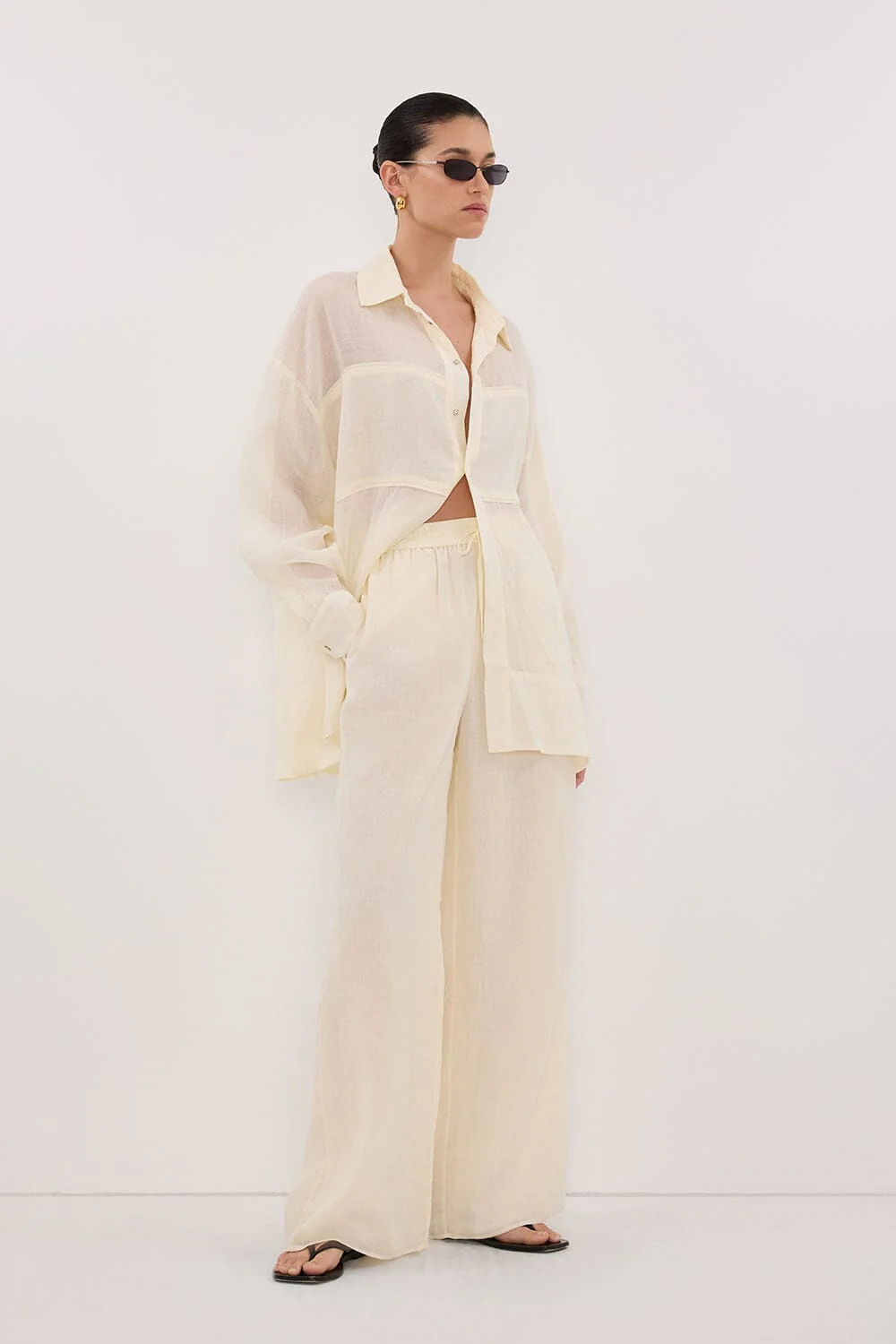 GINNY STRAW RAMIE PANT - Image 3