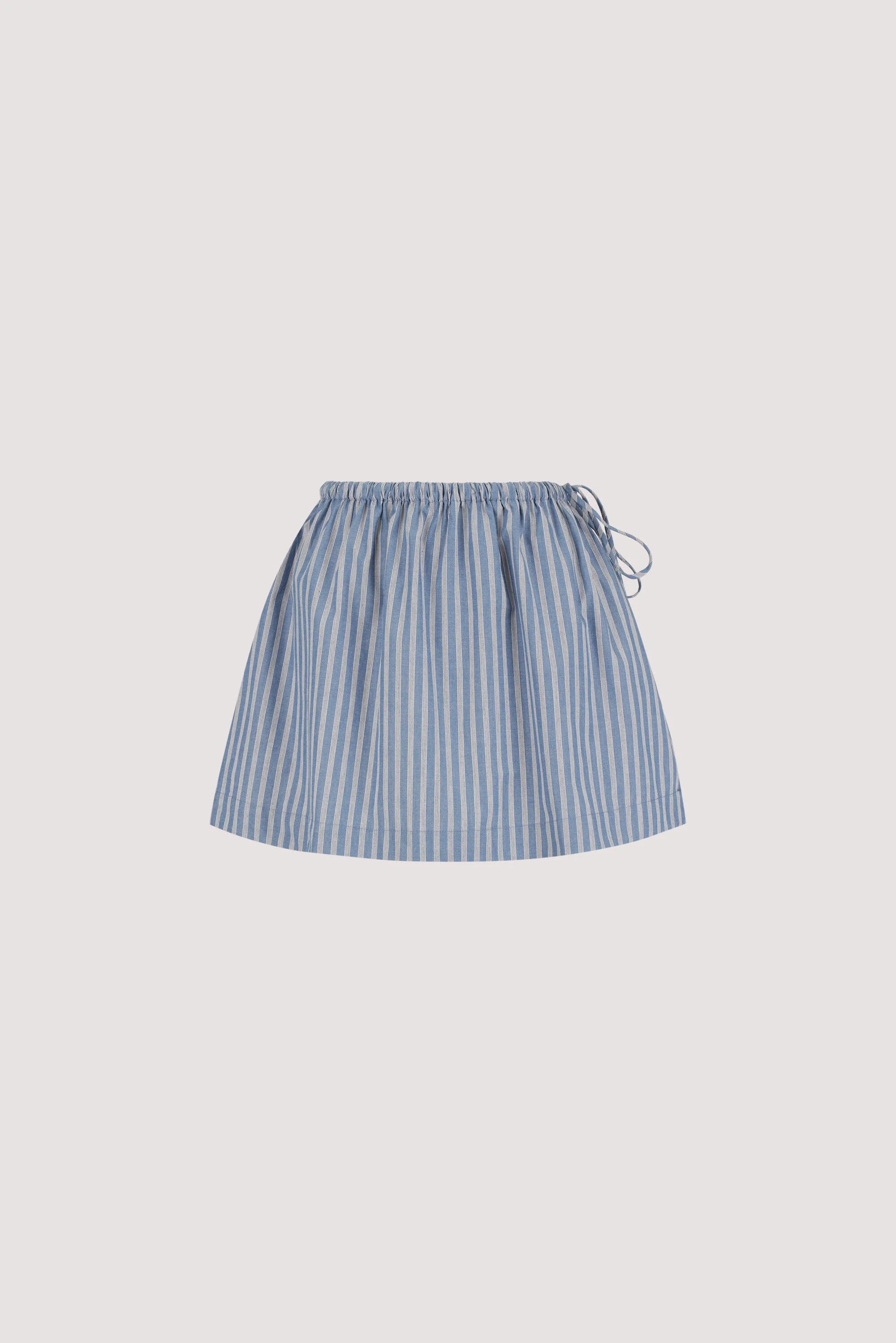 GRACIE BLUE STRIPE MINI SKIRT  - Image 8