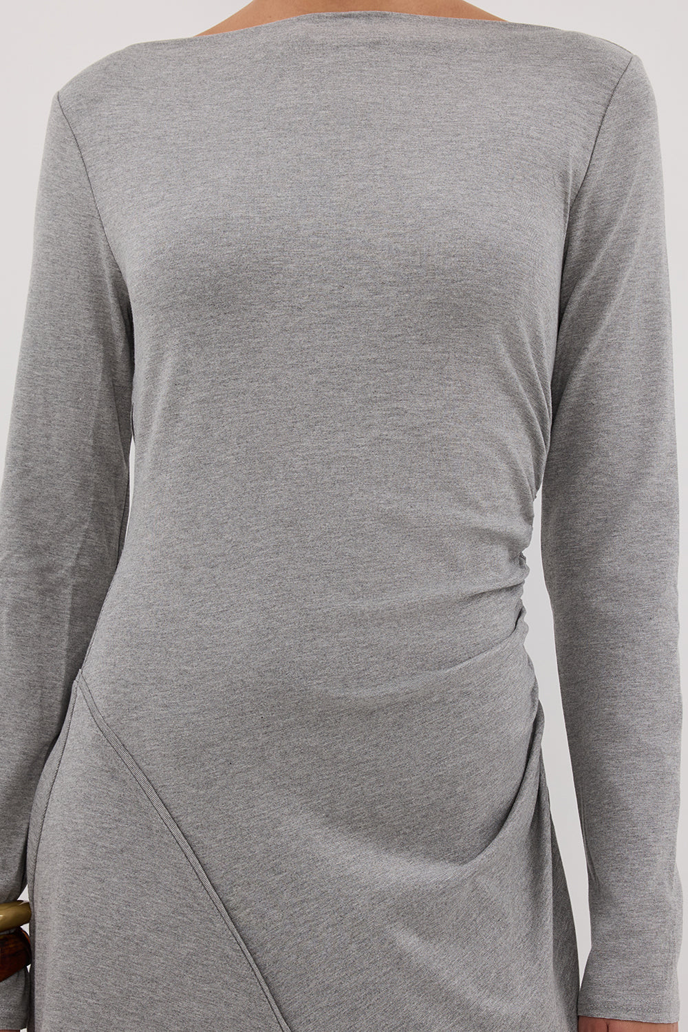 HADLEY SILVER LONG SLEEVE KNIT MAXI DRESS - Image 5
