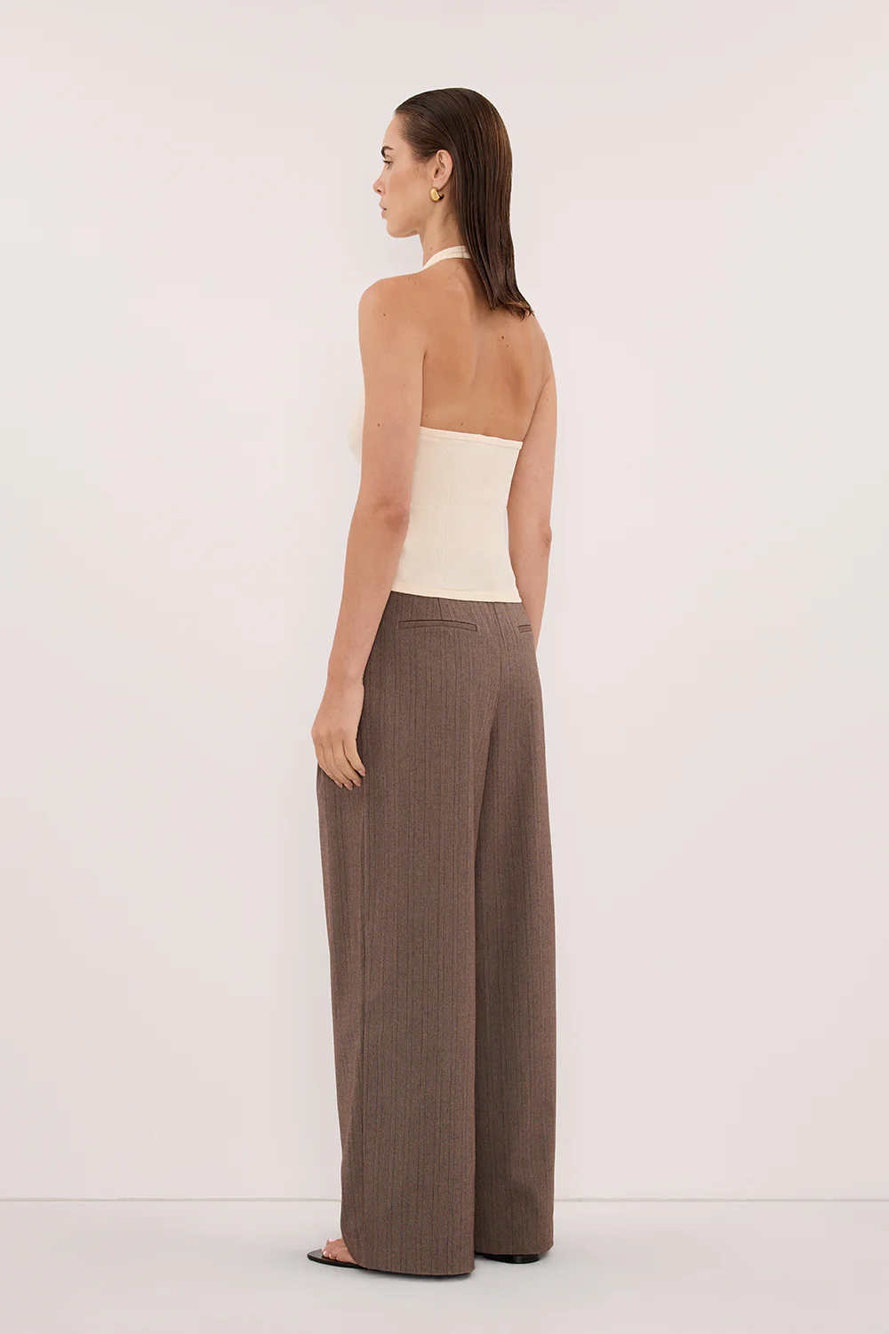 HARLAN SANDSTONE KNIT HALTER TOP - Image 4