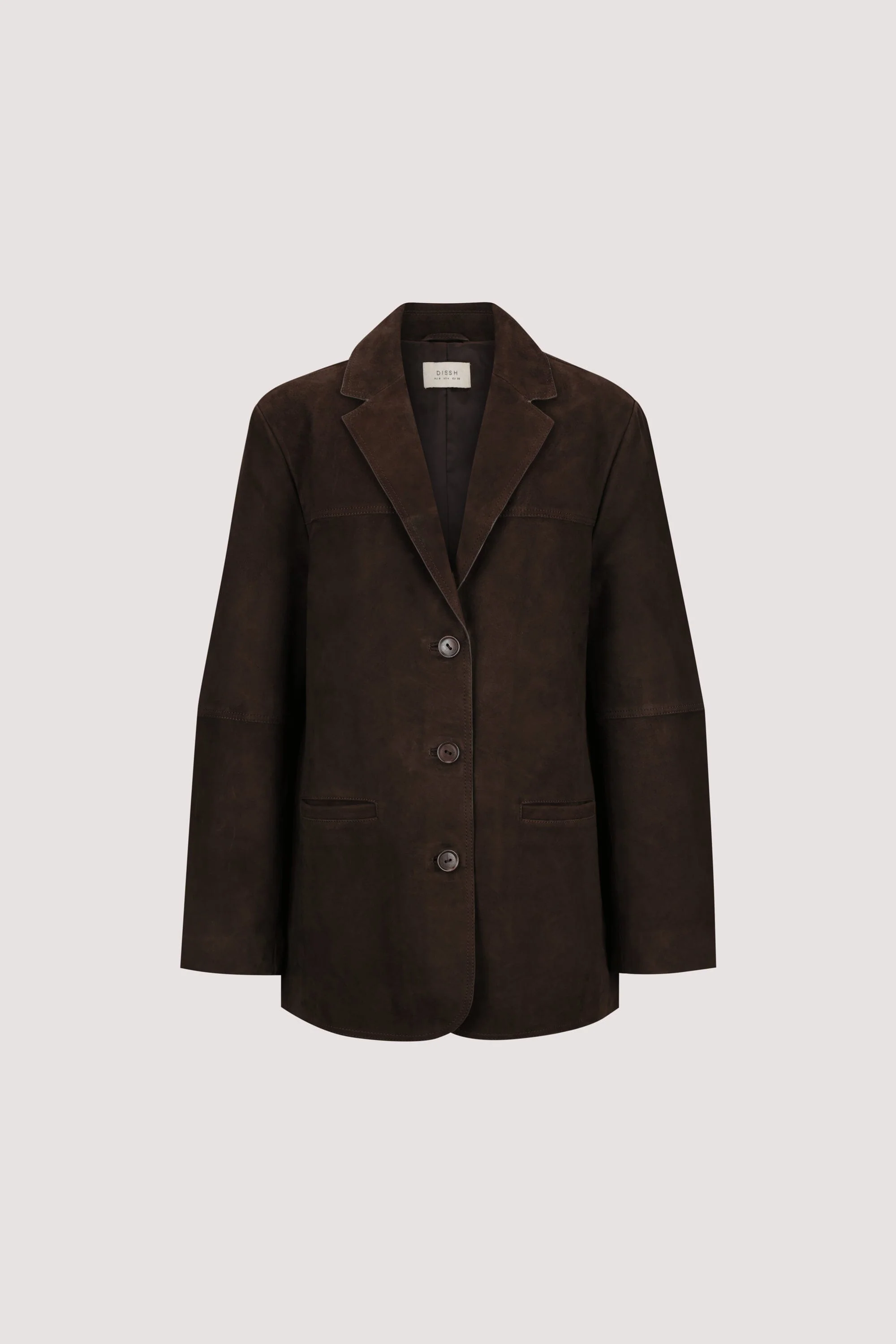 HENDRIX BITTER CHOC OVERSIZED SUEDE LEATHER JACKET - Image 6