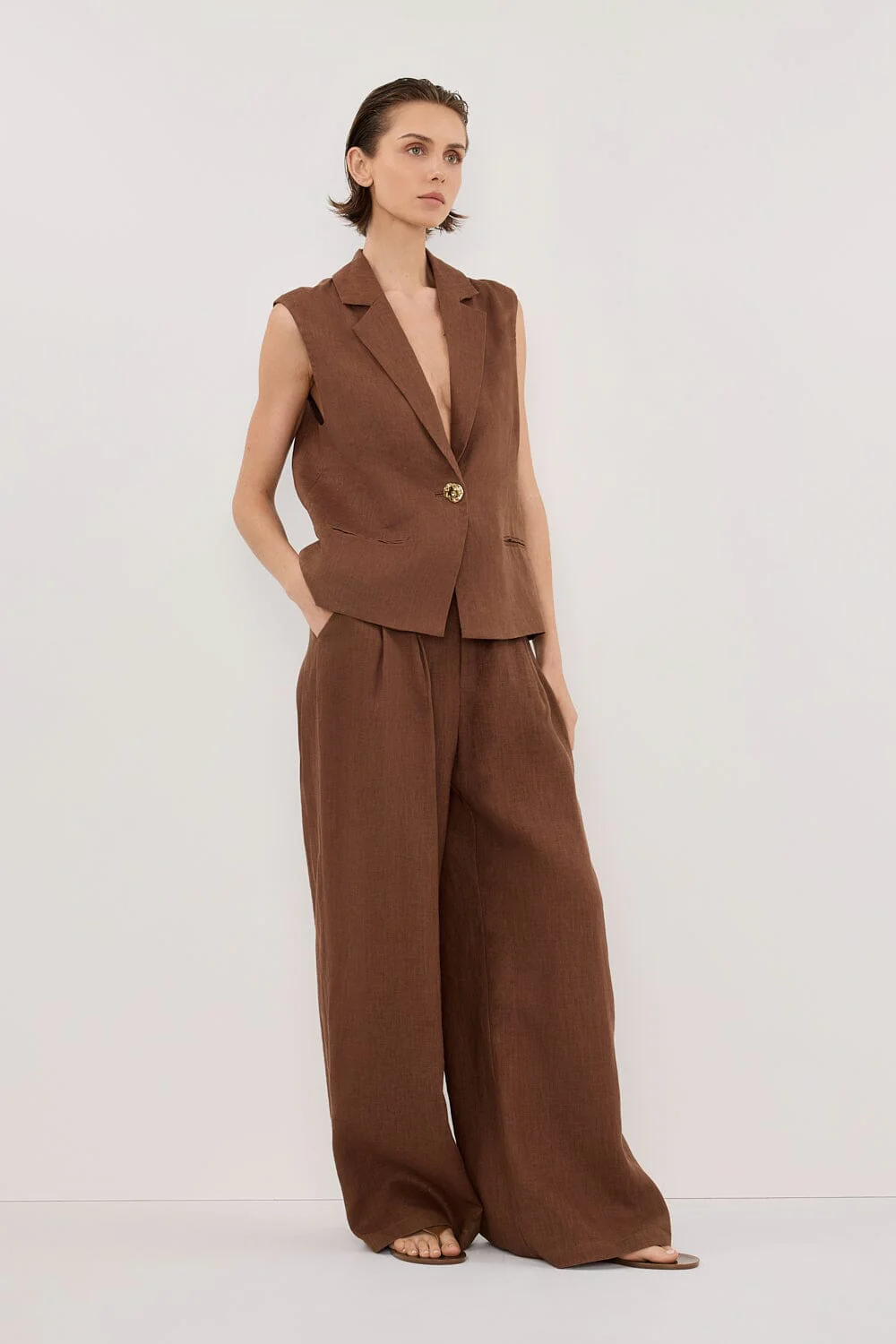 HOLDEN FONDANT LINEN PANT - Image 3
