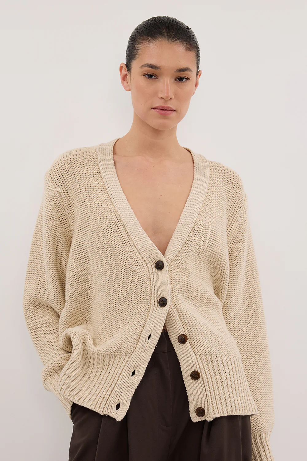 HUGO CLAY KNIT CARDIGAN - Image 2