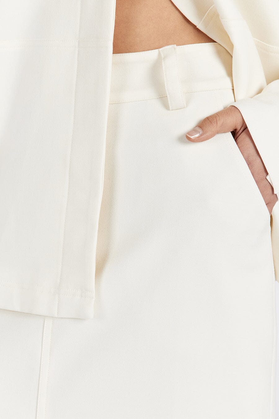JAC CREAM MIDI SKIRT - Image 5
