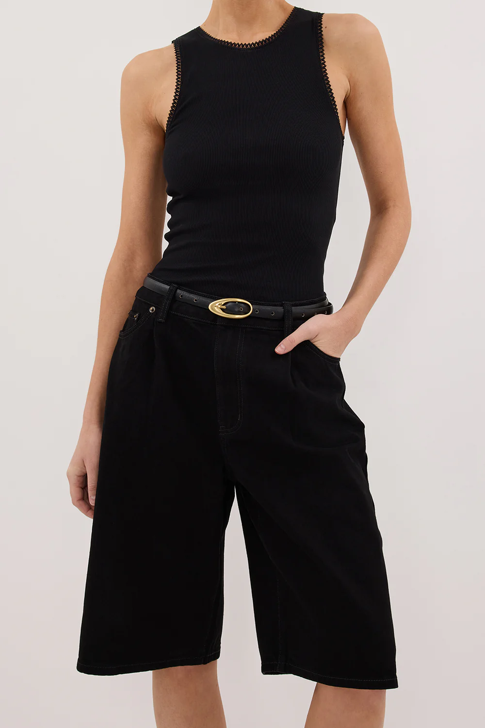 JACK JET BLACK DENIM BERMUDA SHORT - Image 5