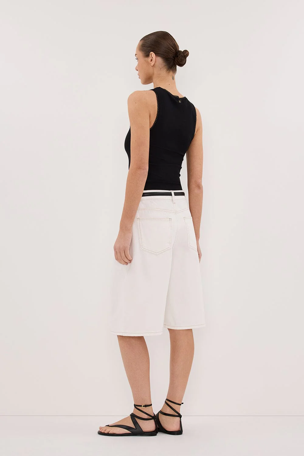 JACK WHITE DENIM BERMUDA SHORT - Image 4