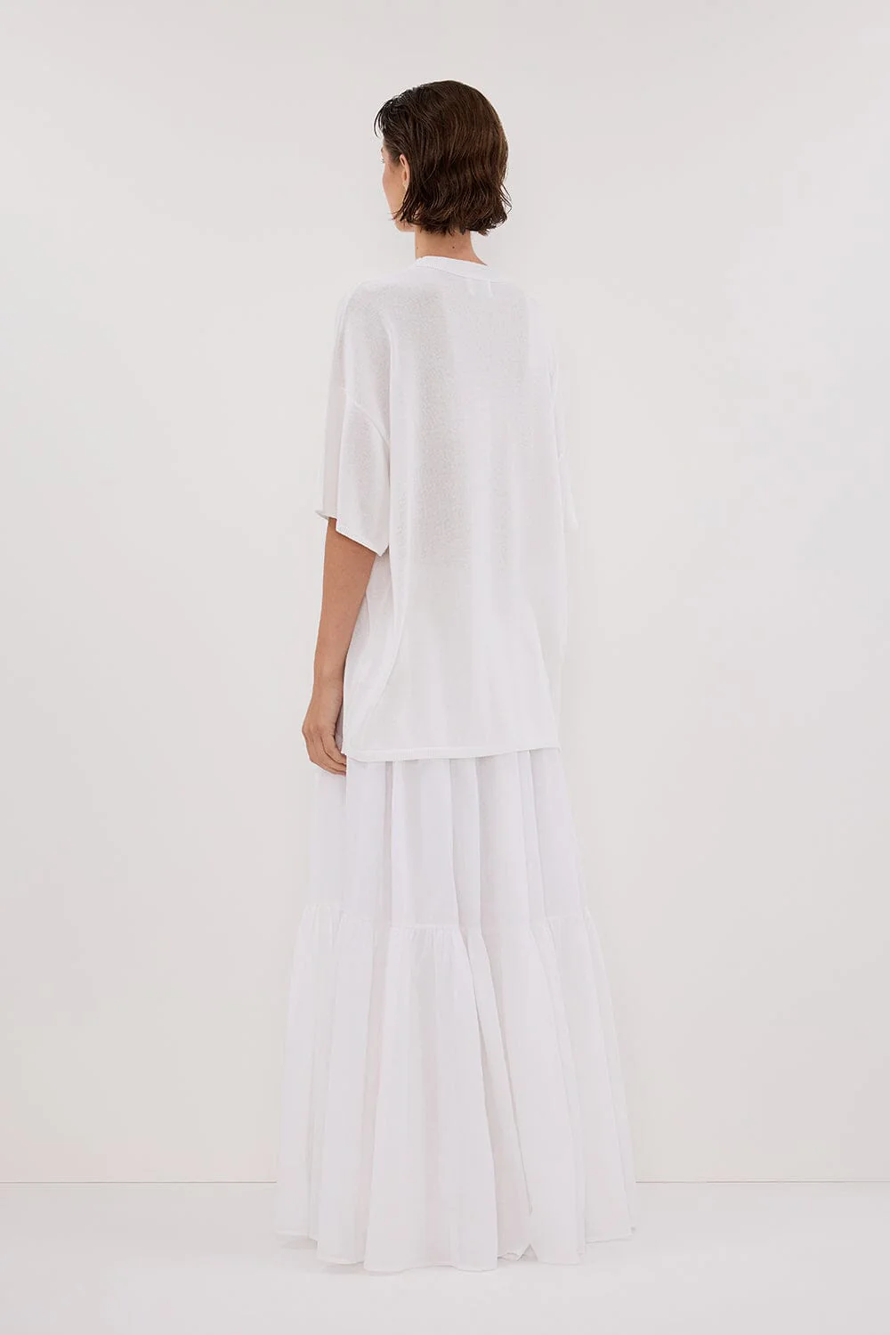 JACKI IVORY OVERSIZED KNIT TEE - Image 4