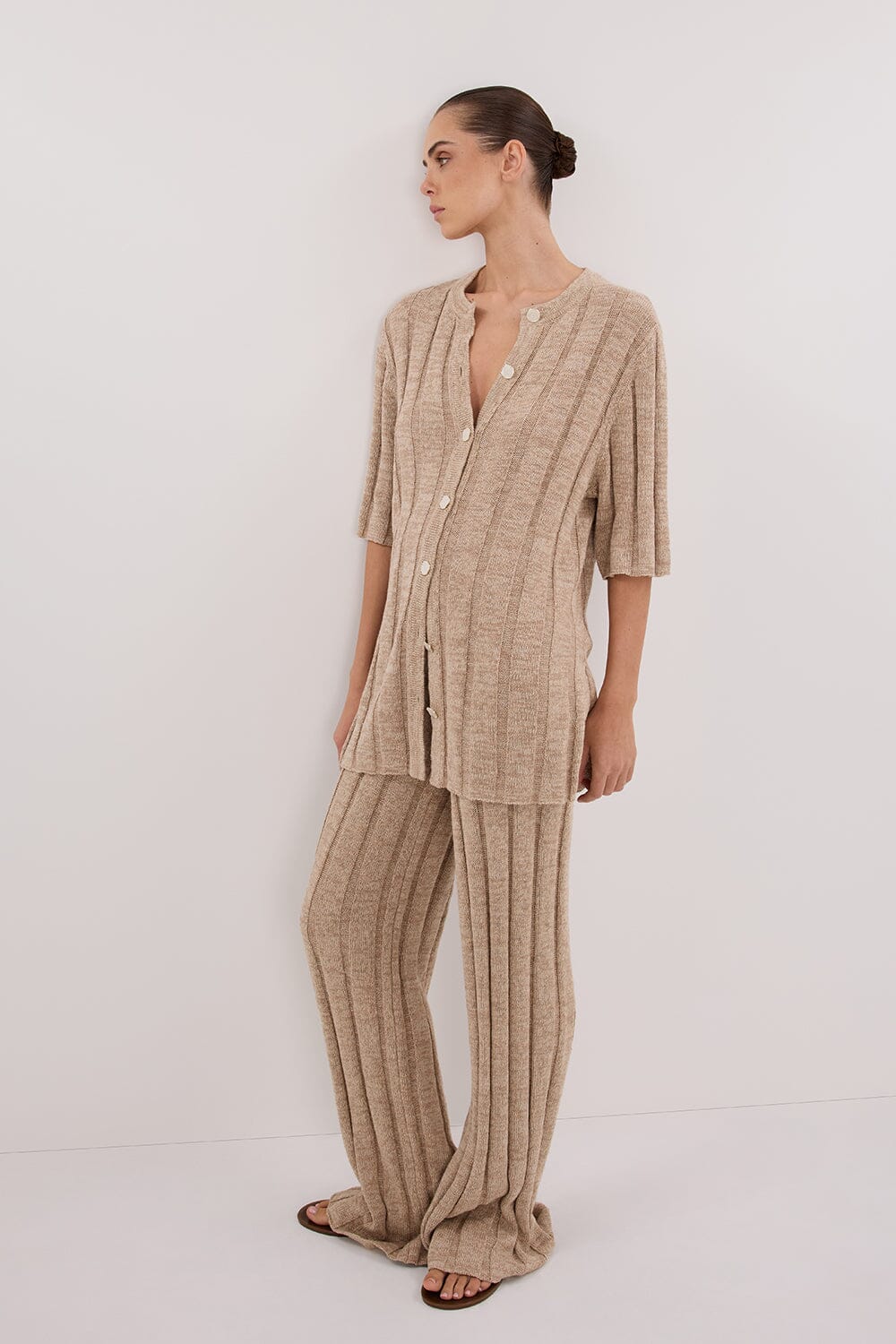 JAZZ NATURAL BUTTON KNIT SHIRT - Image 6