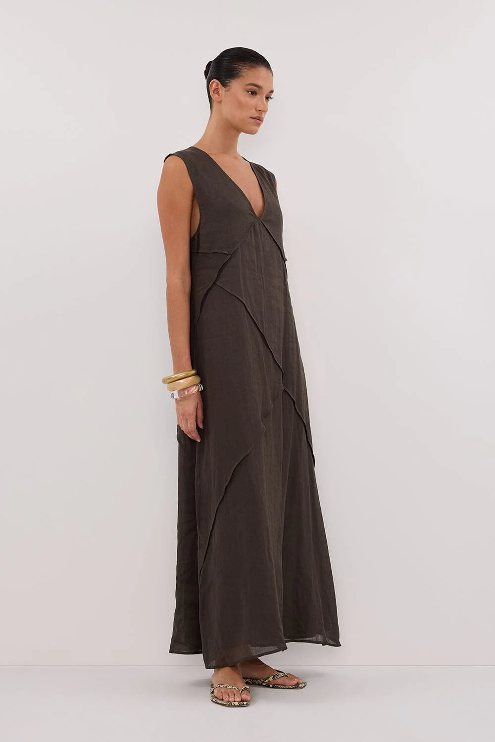 JONA PETROL RAMIE MIDI DRESS - Image 3