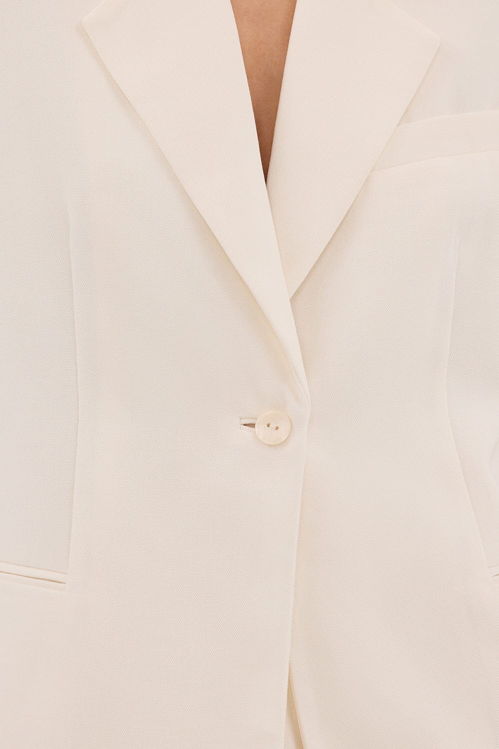 JORDY CREAM SHORT SLEEVE BLAZER - Image 5