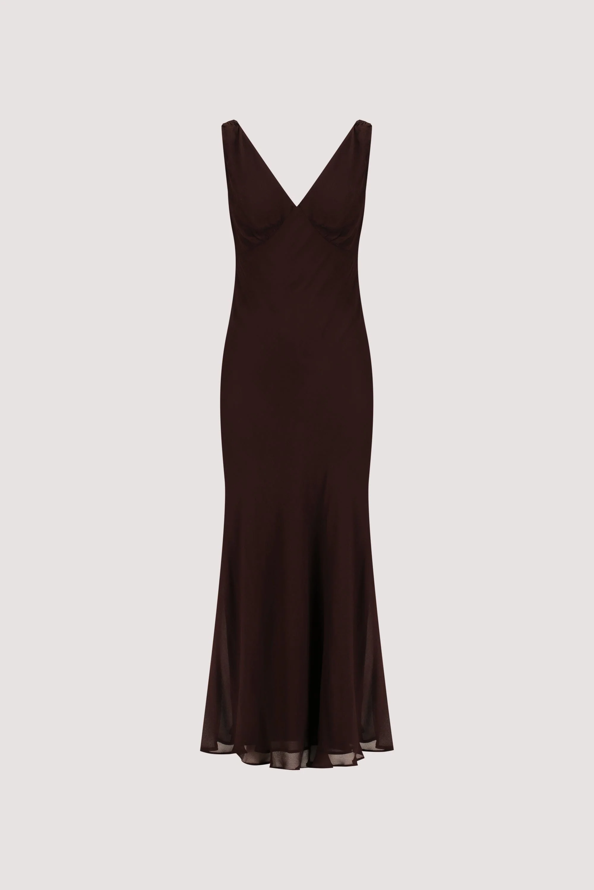 JORJA DARK CHOC SLEEVELESS MAXI DRESS - Image 6