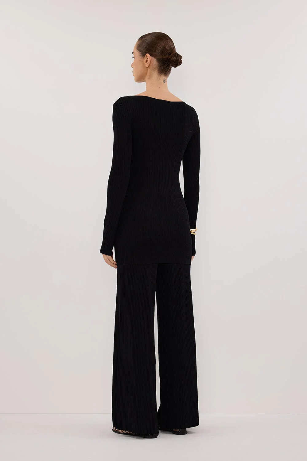 JOY BLACK KNIT PANT - Image 4