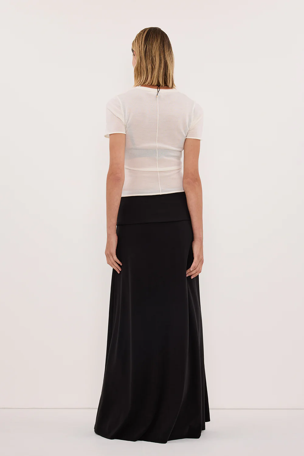 JULIE BLACK MODAL BLEND MAXI SKIRT - Image 4