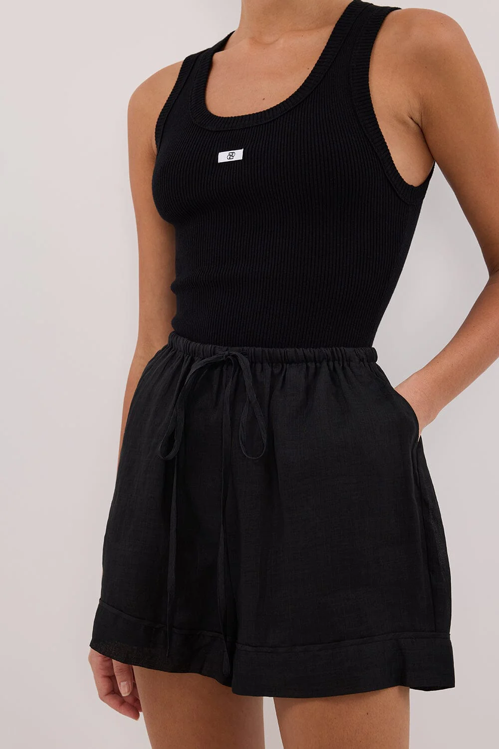 KAI BLACK RAMIE SHORT - Image 6