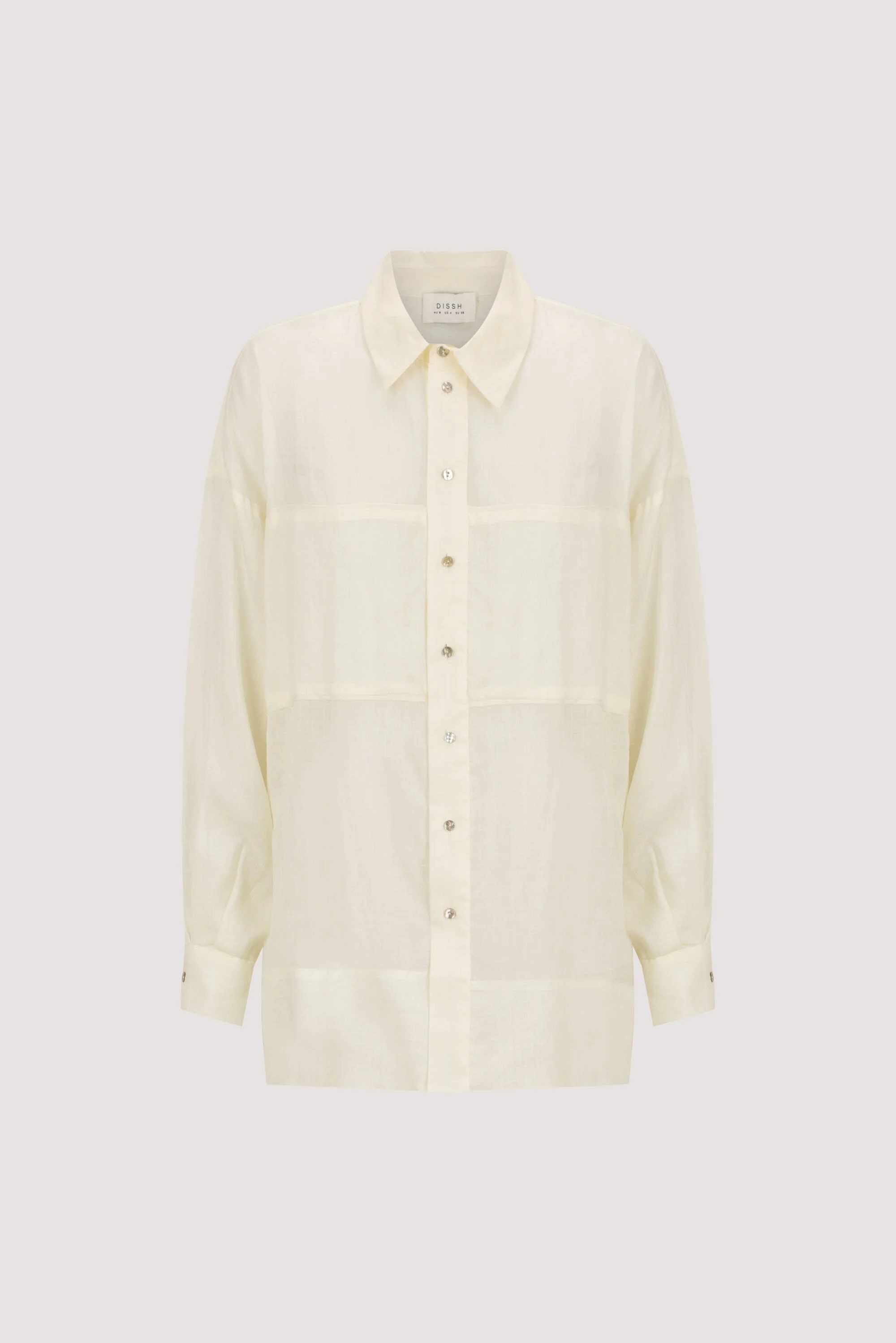 KAI STRAW OVERSIZED RAMIE LONG SLEEVE SHIRT - Image 8