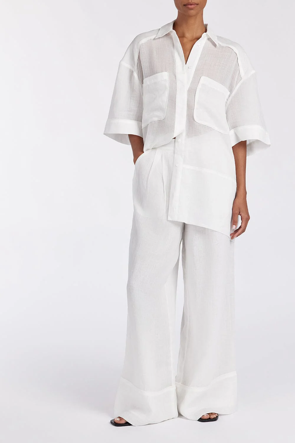 KAI WHITE RAMIE RESORT PANT - Image 2