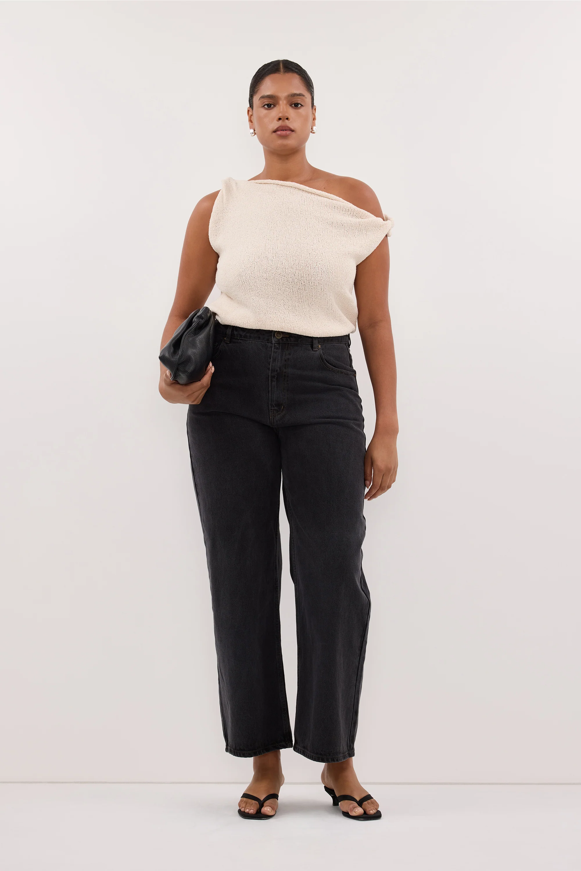 KARA SANDSTONE ASYM KNIT TOP - Image 6