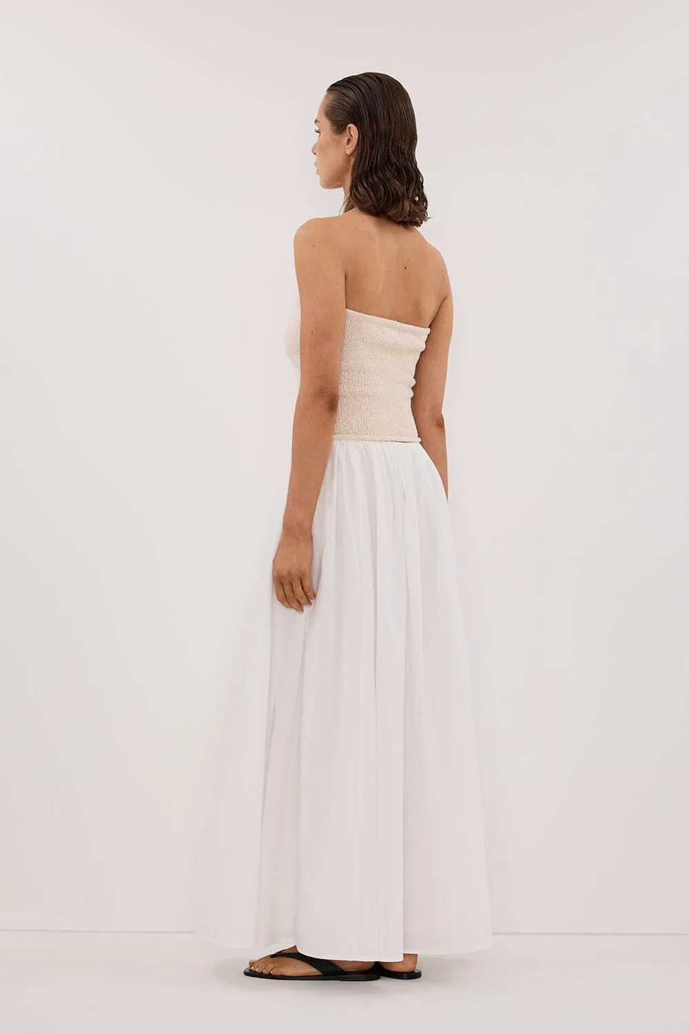KARA SANDSTONE STRAPLESS BANDEAU KNIT TOP - Image 4