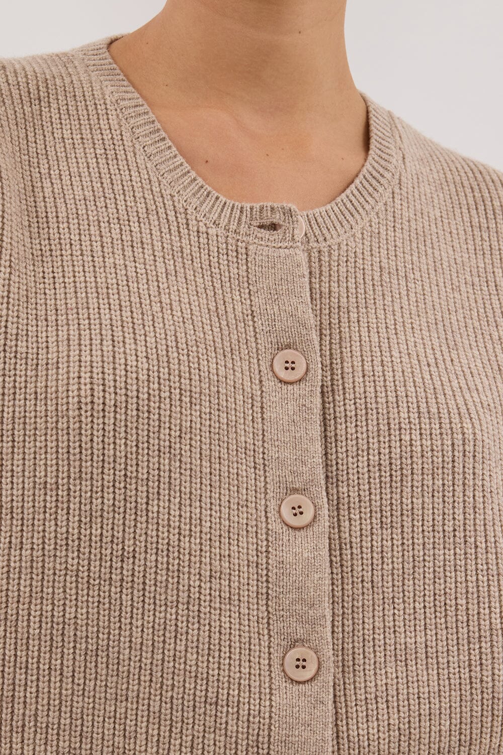 KATE OAT MARLE KNIT VEST - Image 5