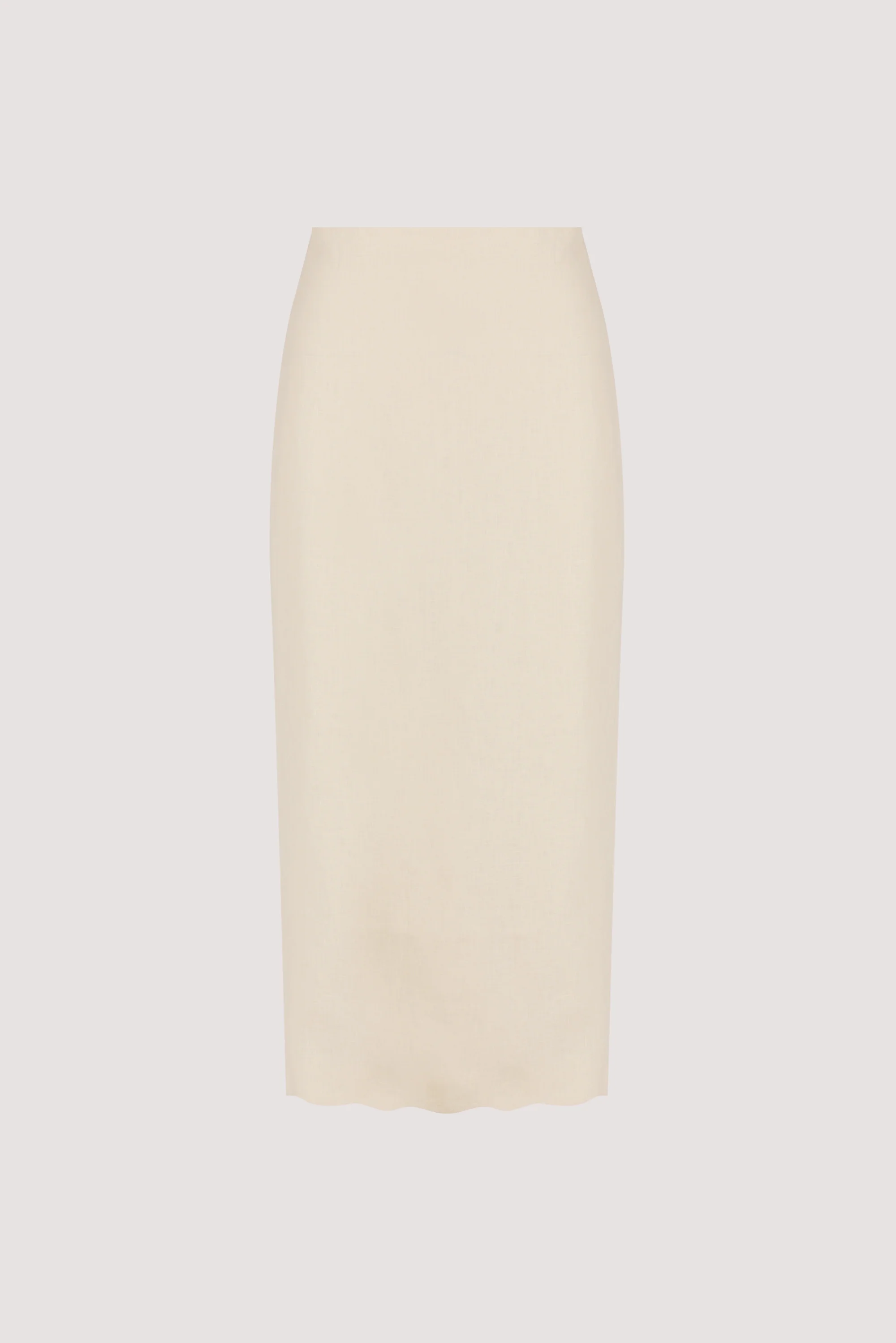 LELA SANDSTONE LINEN MIDI SKIRT - Image 6