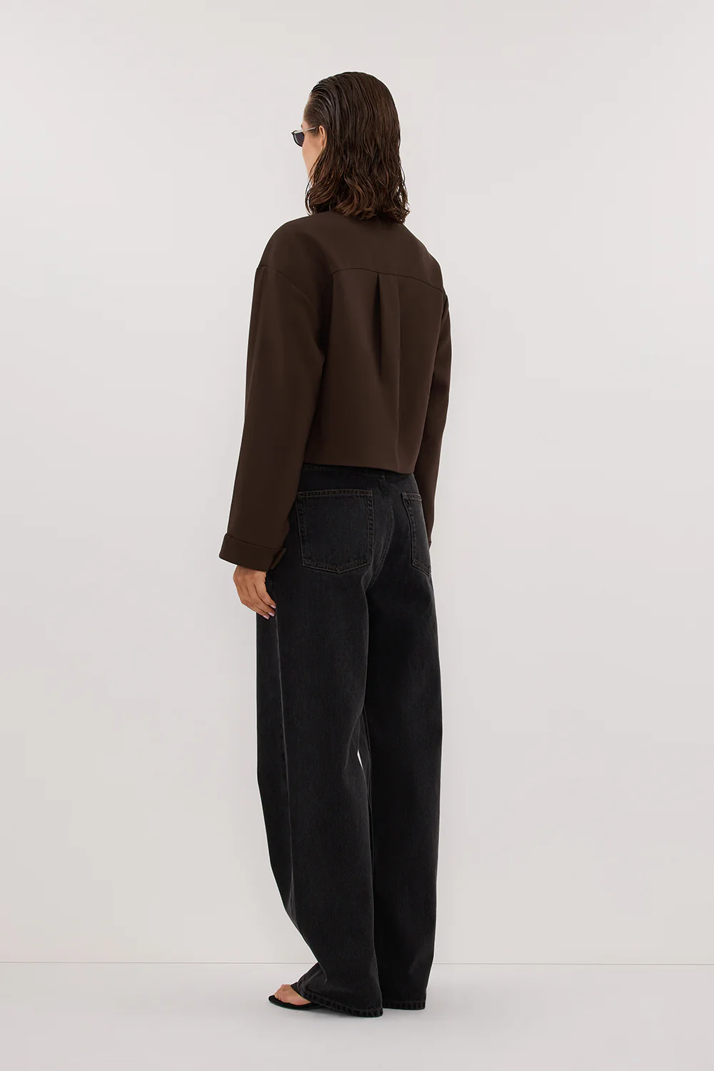 LEX DARK CLOVER CROPPED JACKET - Image 4