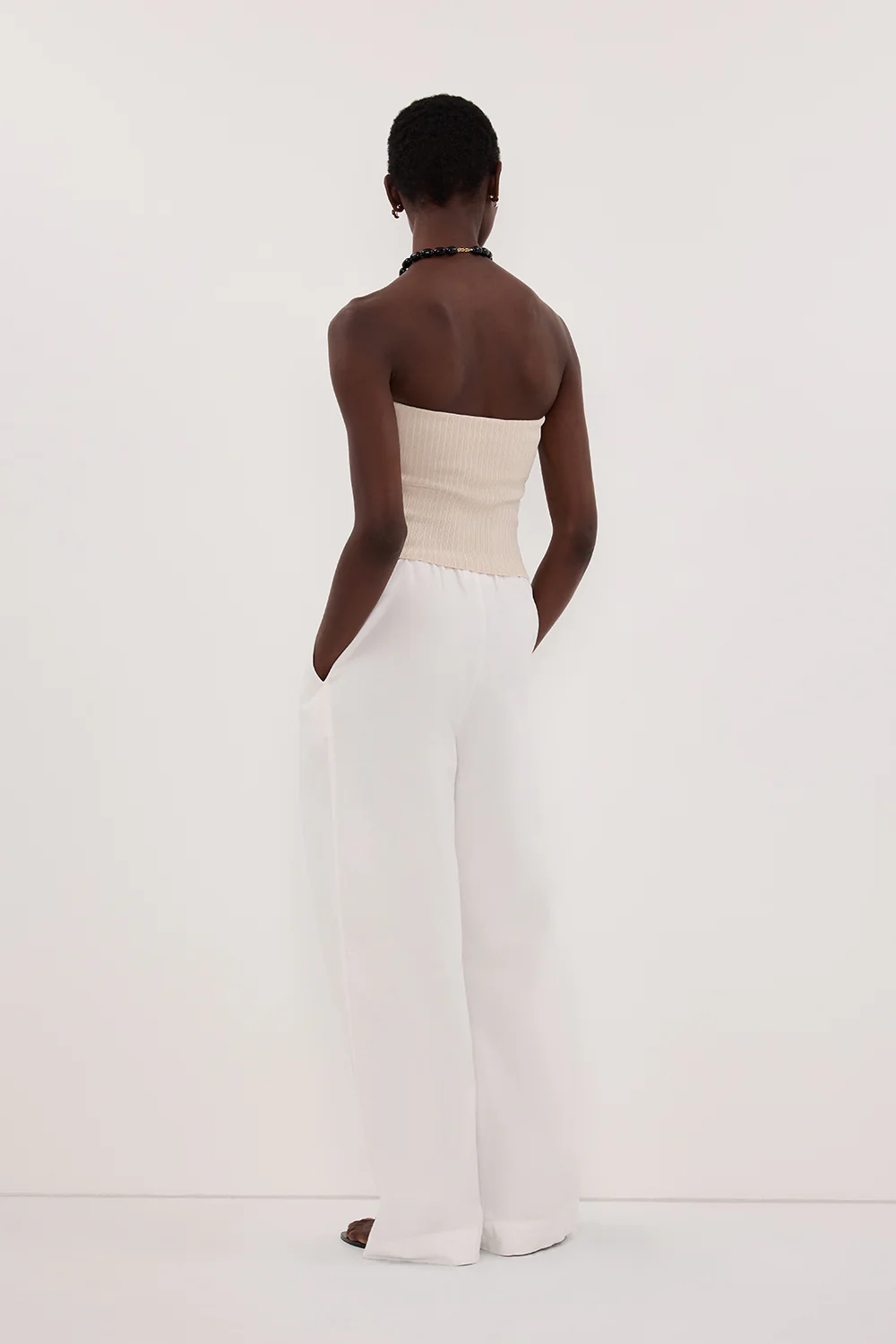 LIMA BONE STRAPLESS BANDEAU KNIT TOP - Image 4
