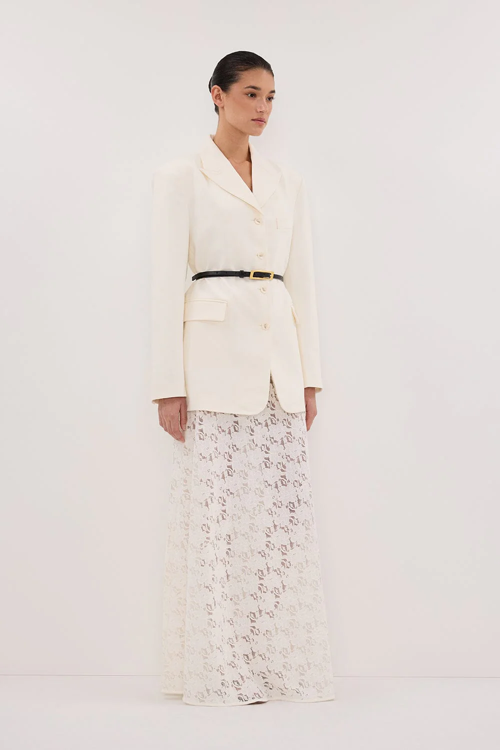 LIV CREAM BOYFRIEND BLAZER - Image 4