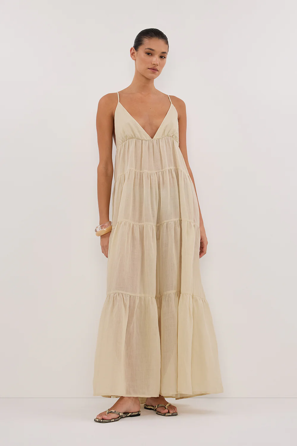 LIZA PLASTER RAMIE MIDI DRESS - Image 6