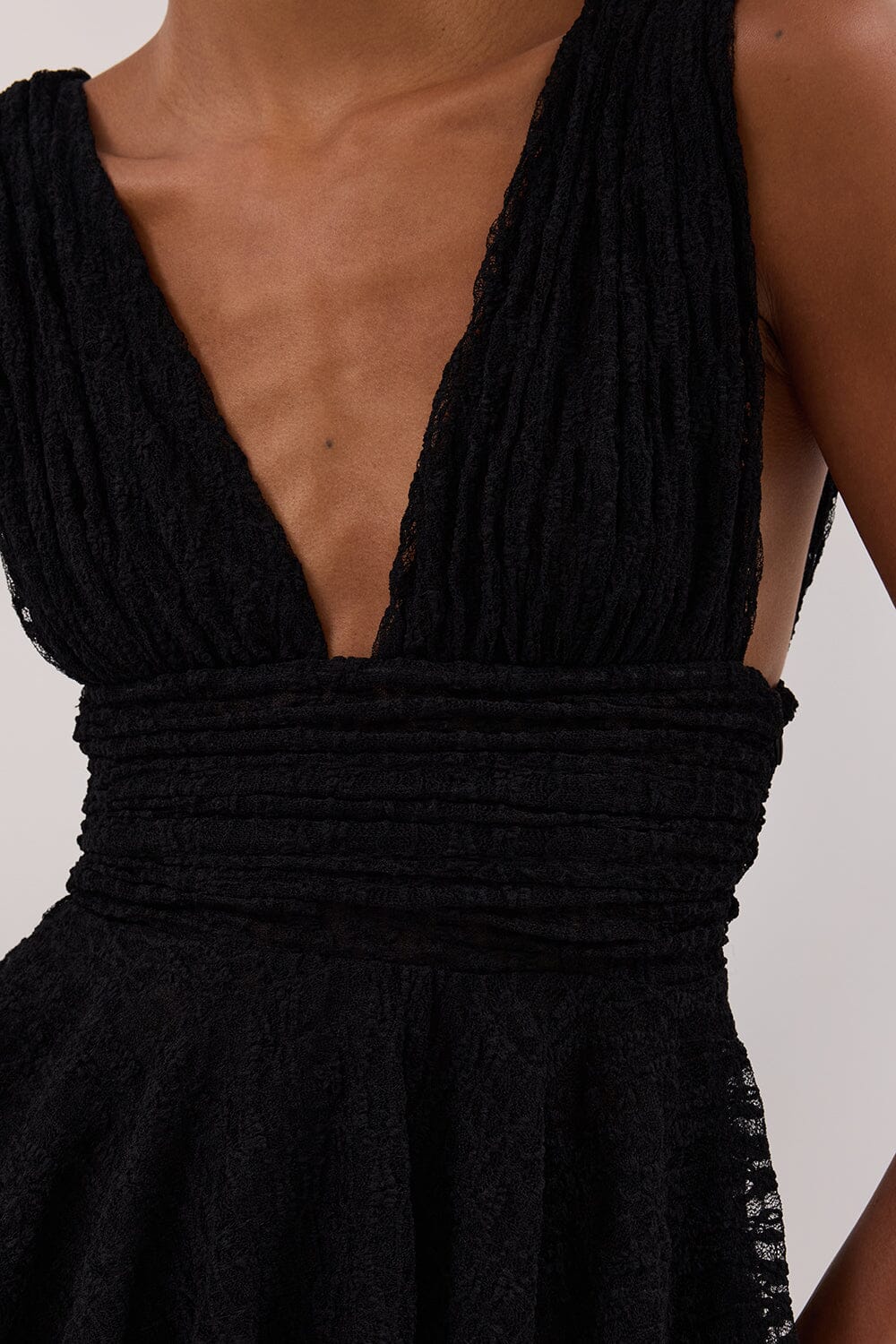 LIZZIE BLACK LACE PEPLUM TOP - Image 5