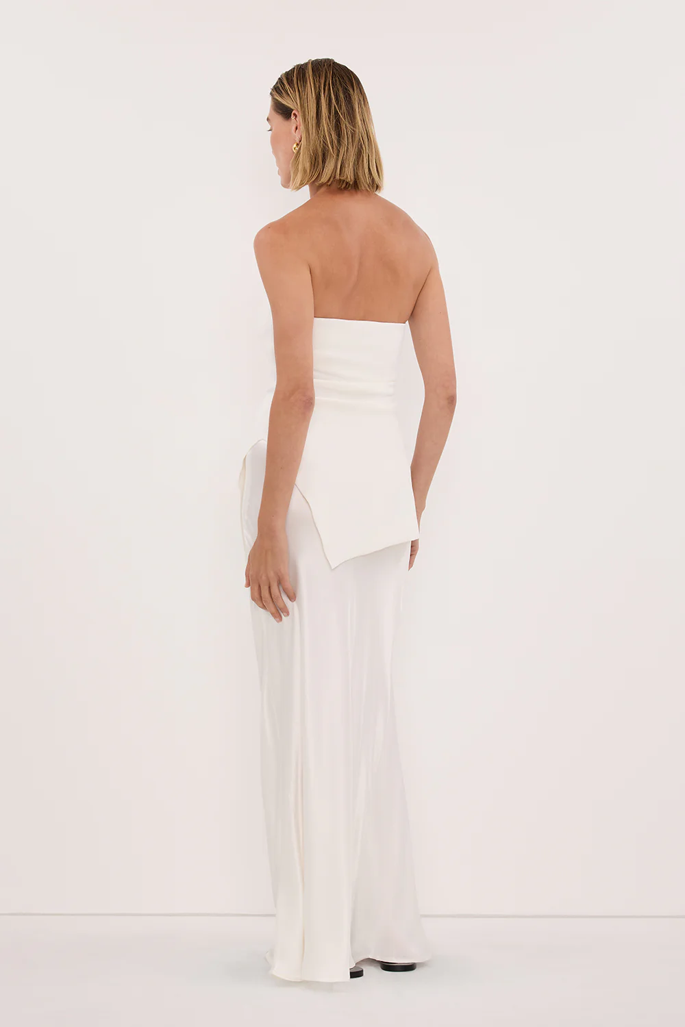 LUKE OFF WHITE LONGLINE BANDEAU TOP - Image 5