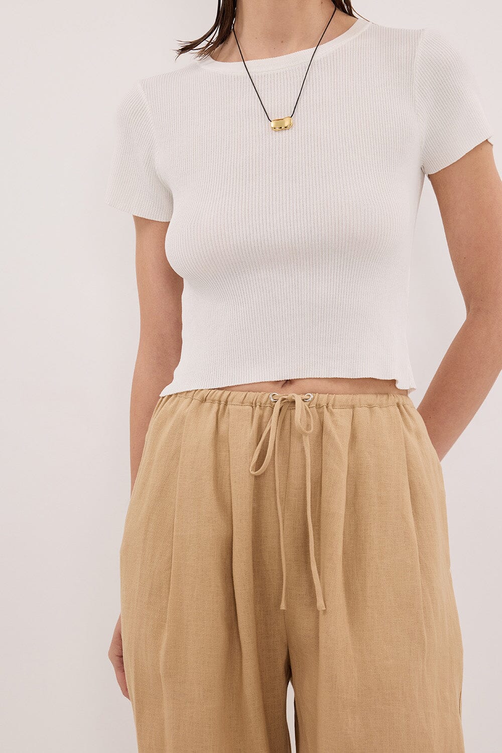 LUNE TAN LINEN PANT - Image 5