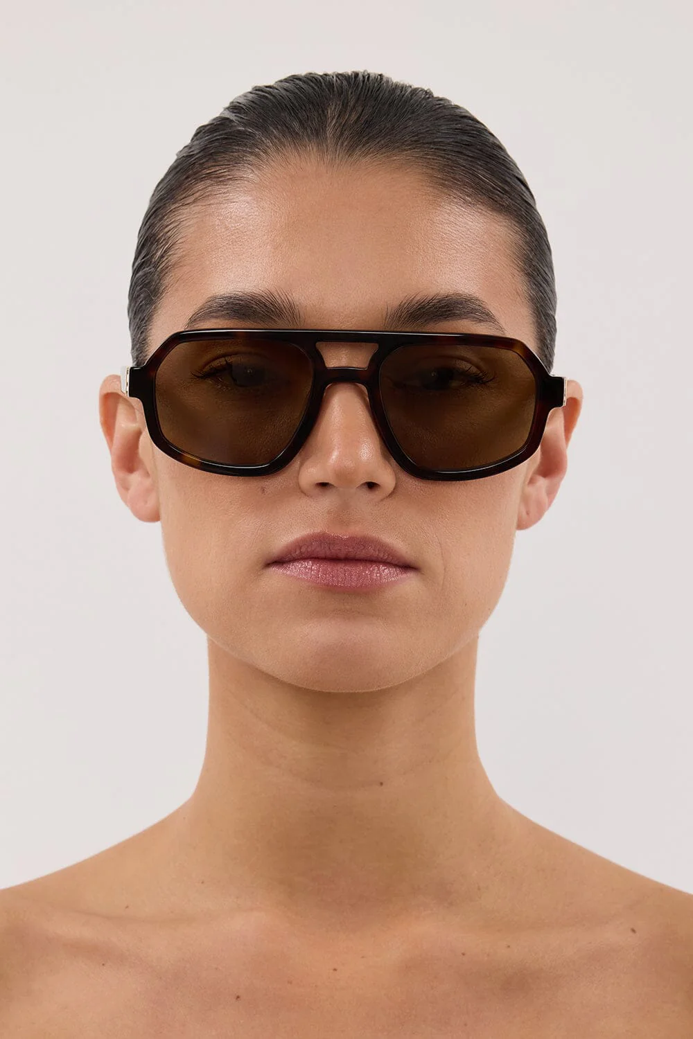 LUV LOU THE BANKS KHAKI SUNGLASSES - Image 3