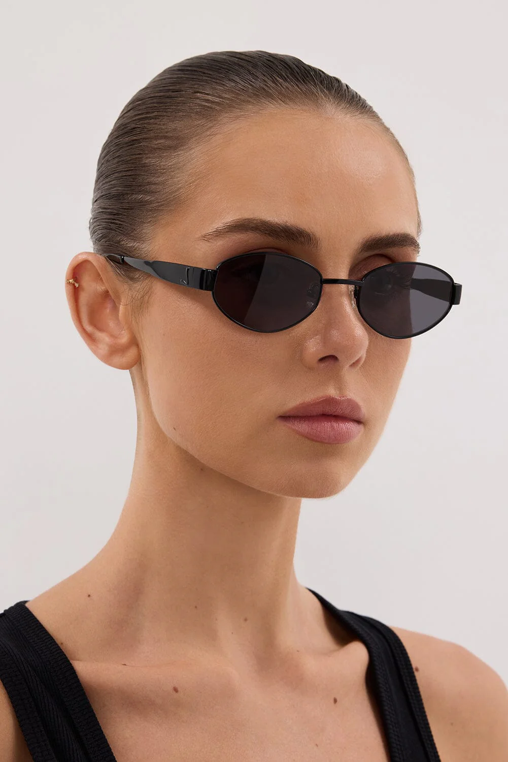 LUV LOU THE BOSTON BLACK SUNGLASSES - Image 3