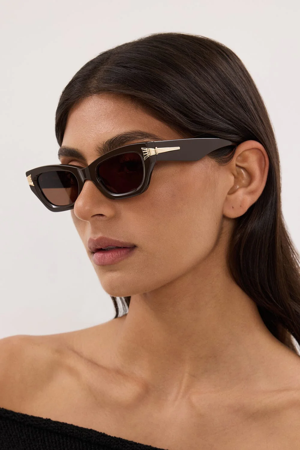 LUV LOU THE CAMERON CHOC SUNGLASSES - Image 2