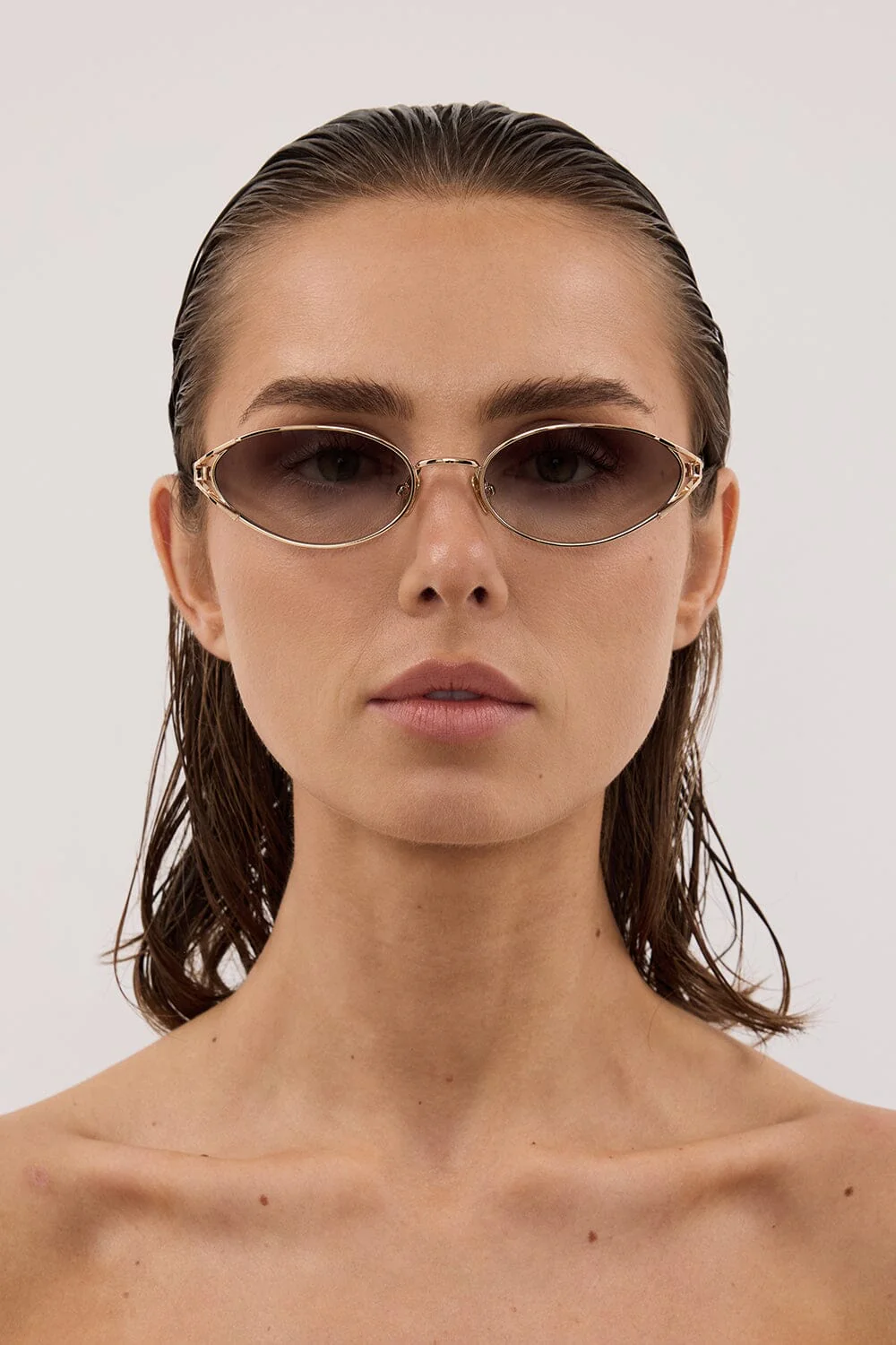 LUV LOU THE PALOMA BROWN MONO SUNGLASSES - Image 4