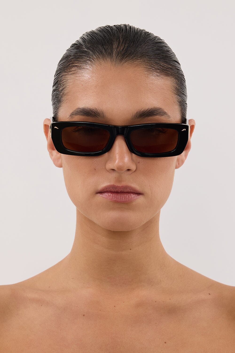 LUV LOU THE TOMMY BLACK SUNGLASSES - Image 4