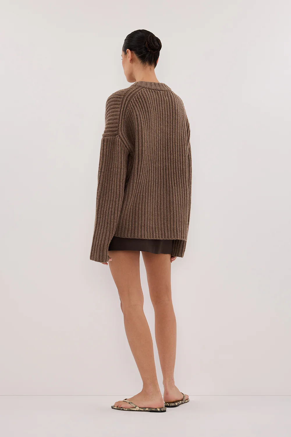 MARLEY CHOC MARLE KNIT JUMPER - Image 4