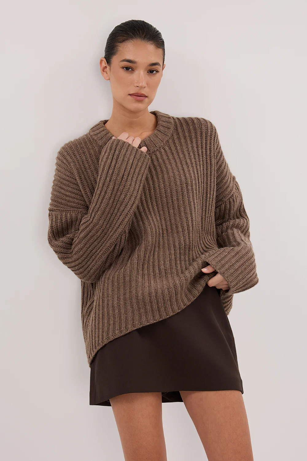 MARLEY CHOC MARLE KNIT JUMPER - Image 6