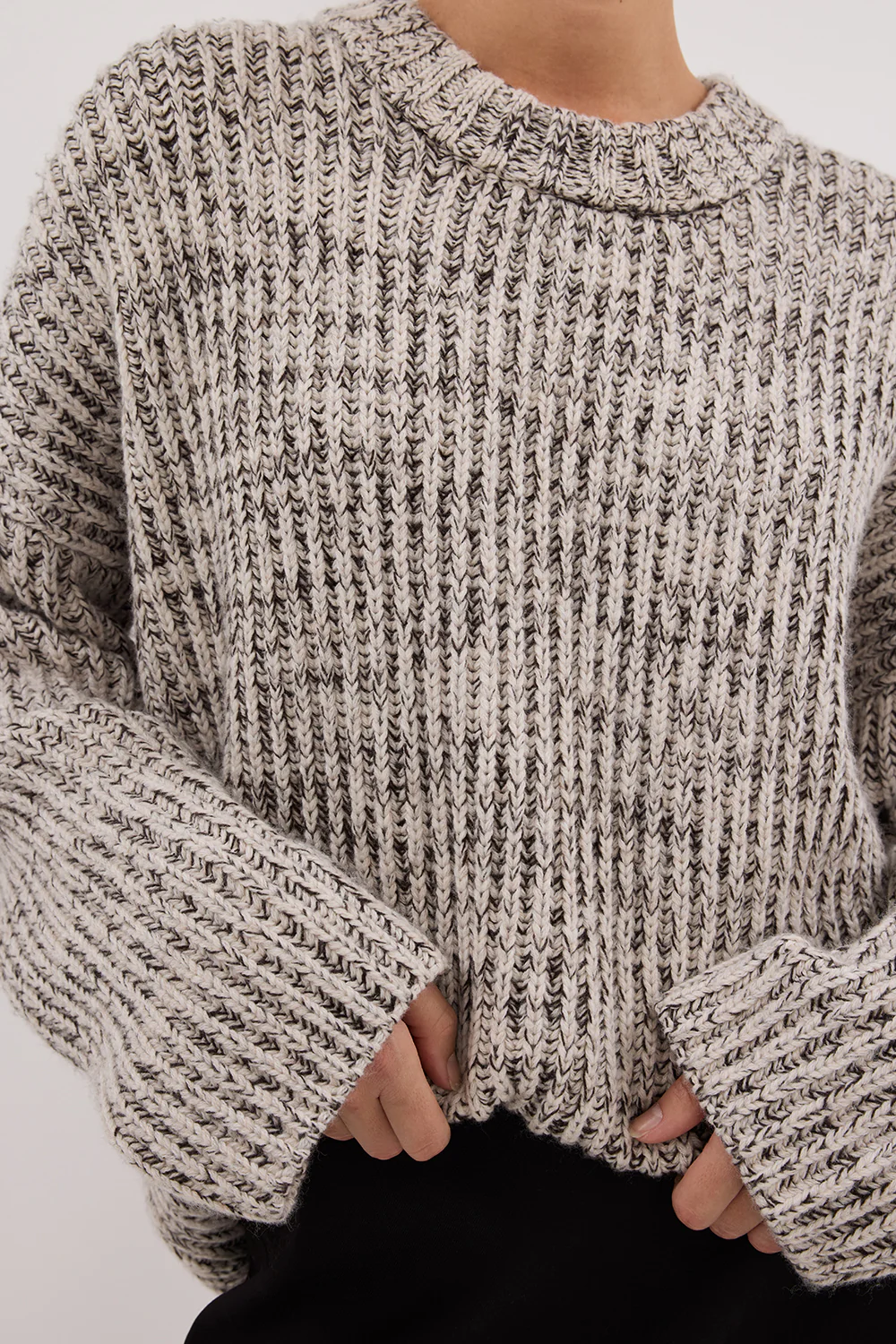 MARLEY IVORY CHOC SPECKLE JUMPER - Image 5