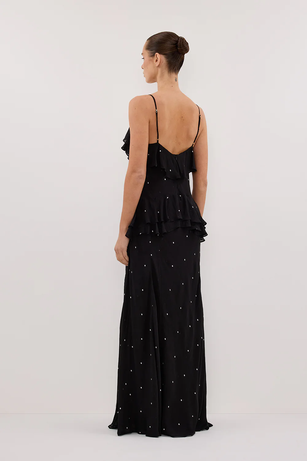 MELROSE BLACK SPOT MAXI DRESS - Image 4