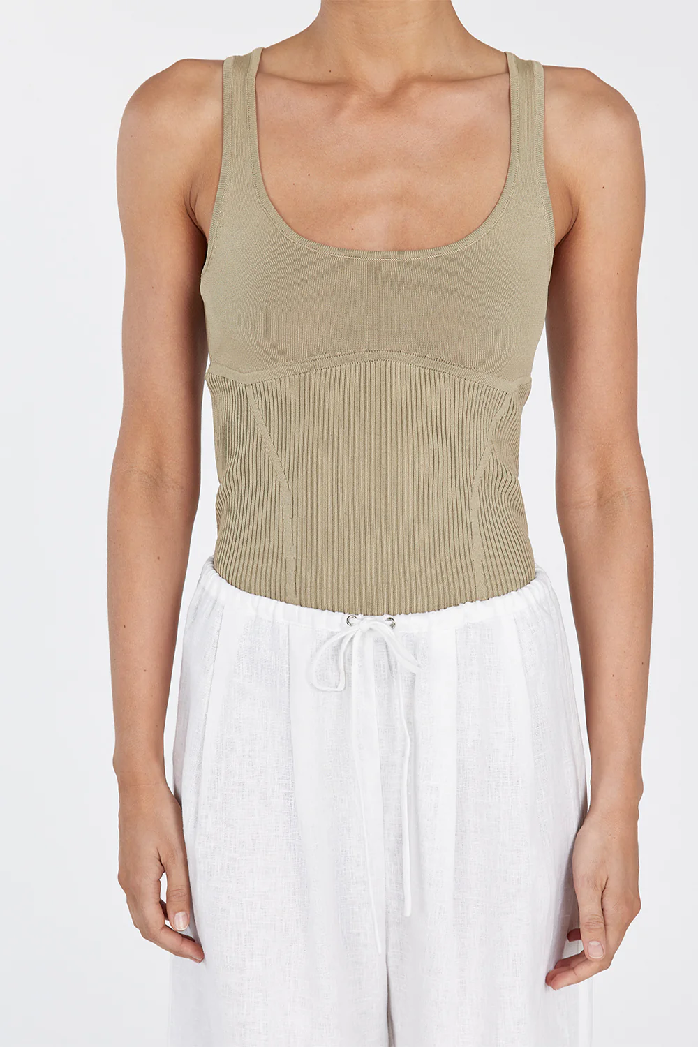 MILO PUTTY SLEEVELESS KNIT TOP - Image 5