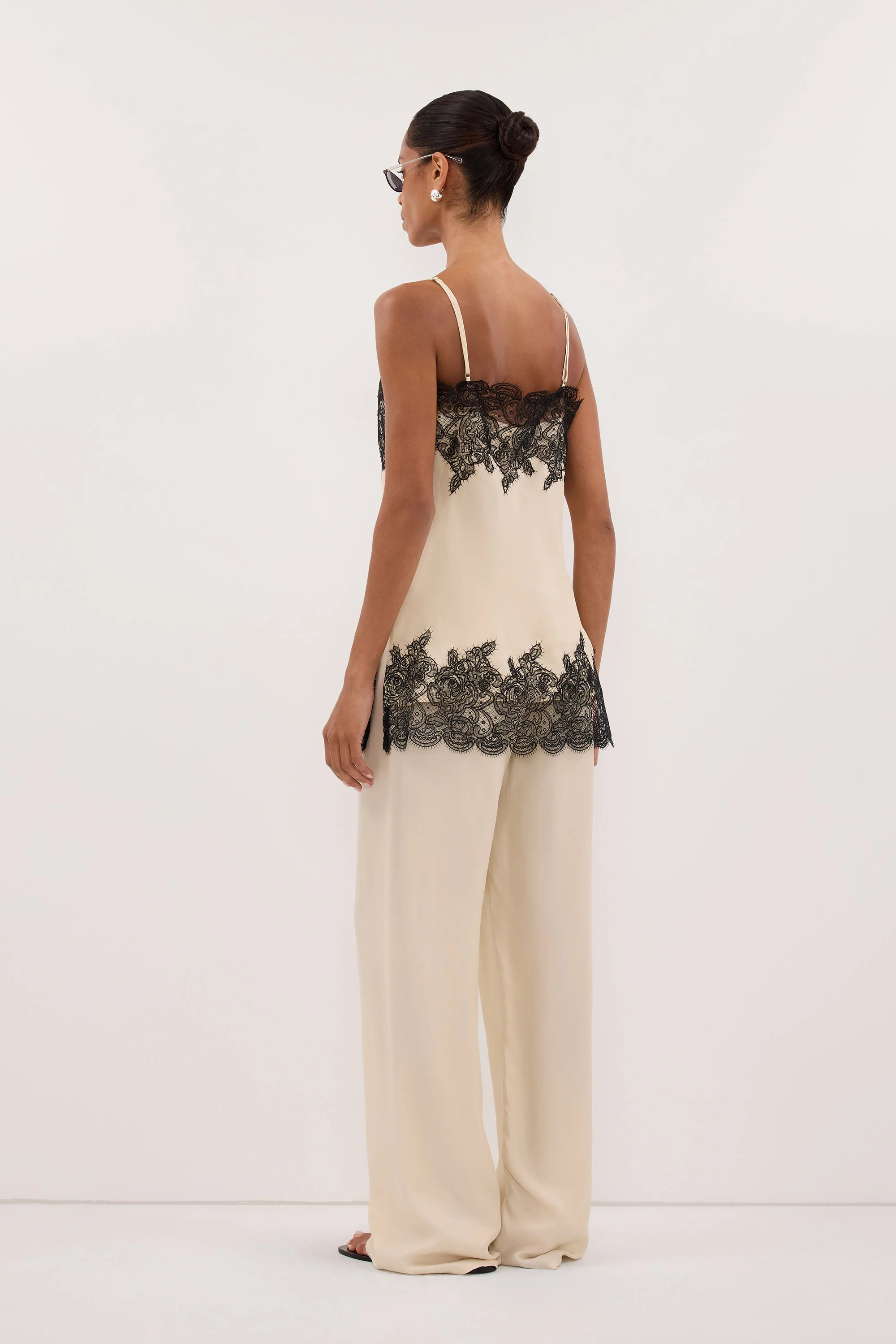 MINA STRAW CUPRO LACE TOP - Image 4