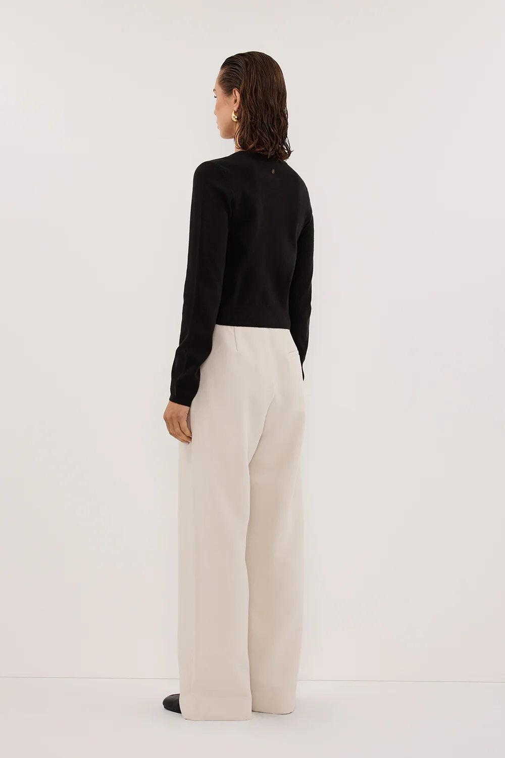 MONACO BLACK LONG SLEEVE CARDIGAN - Image 4