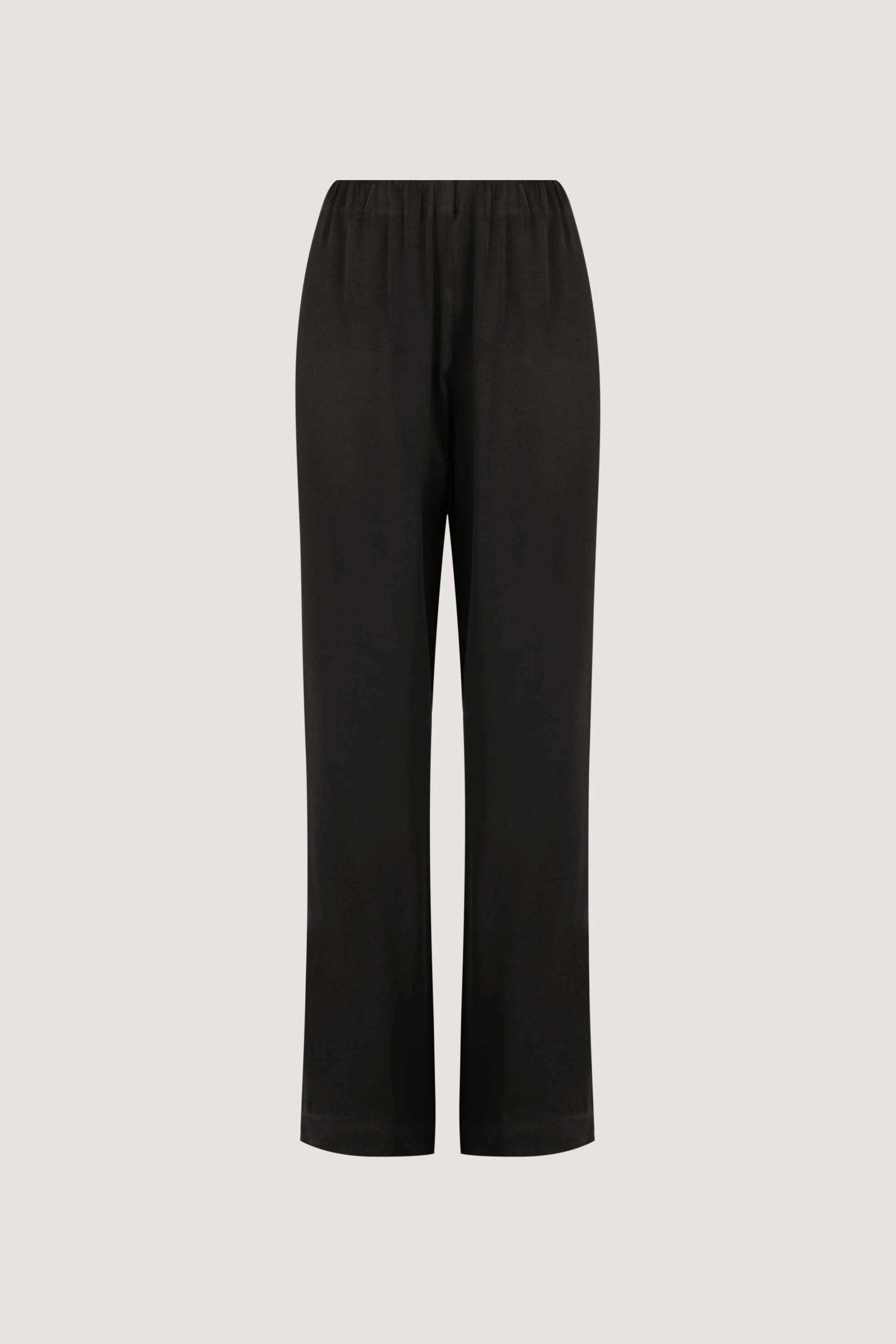 MONICA BLACK SATIN PANT - Image 9