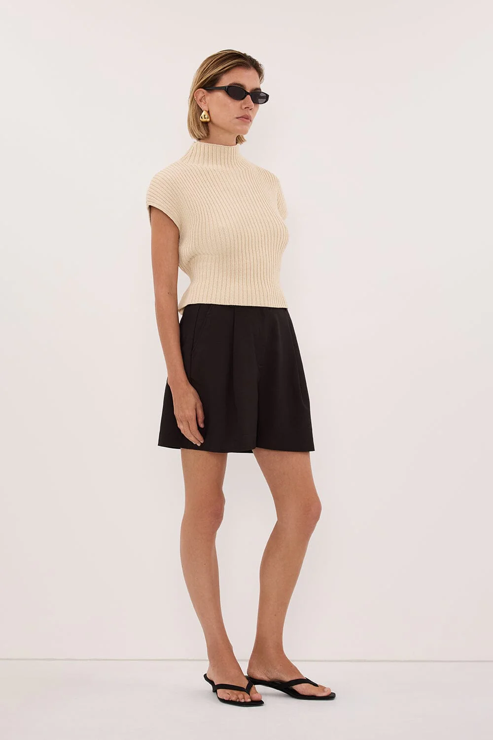 MONIQUE PEAT CHOC TAILORED SHORT - Image 3