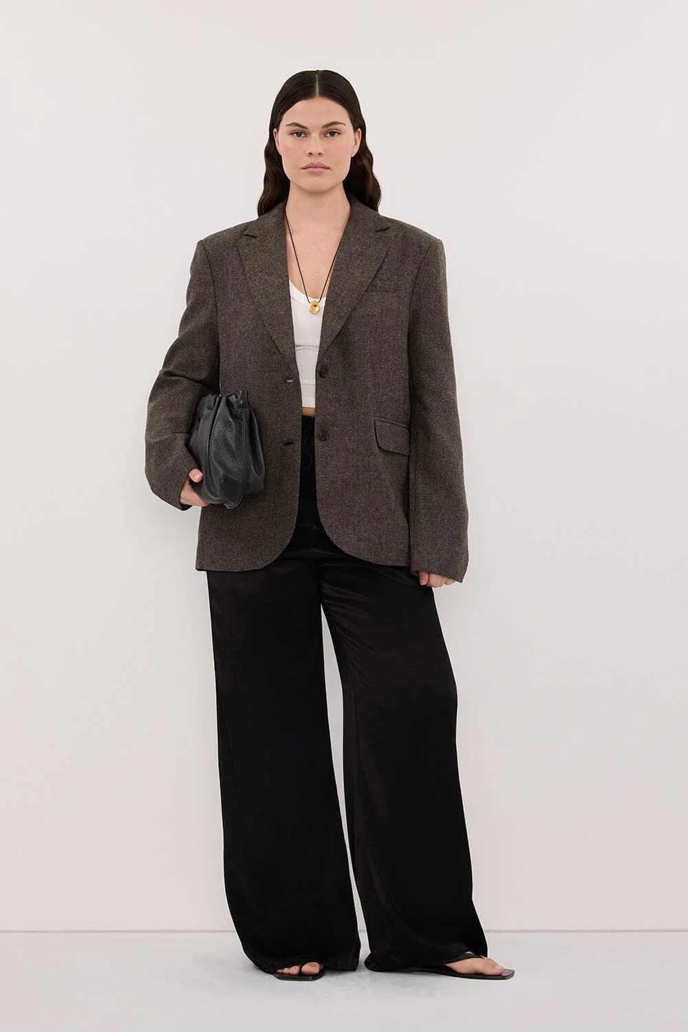 MYA BLACK SATIN PANT - Image 7