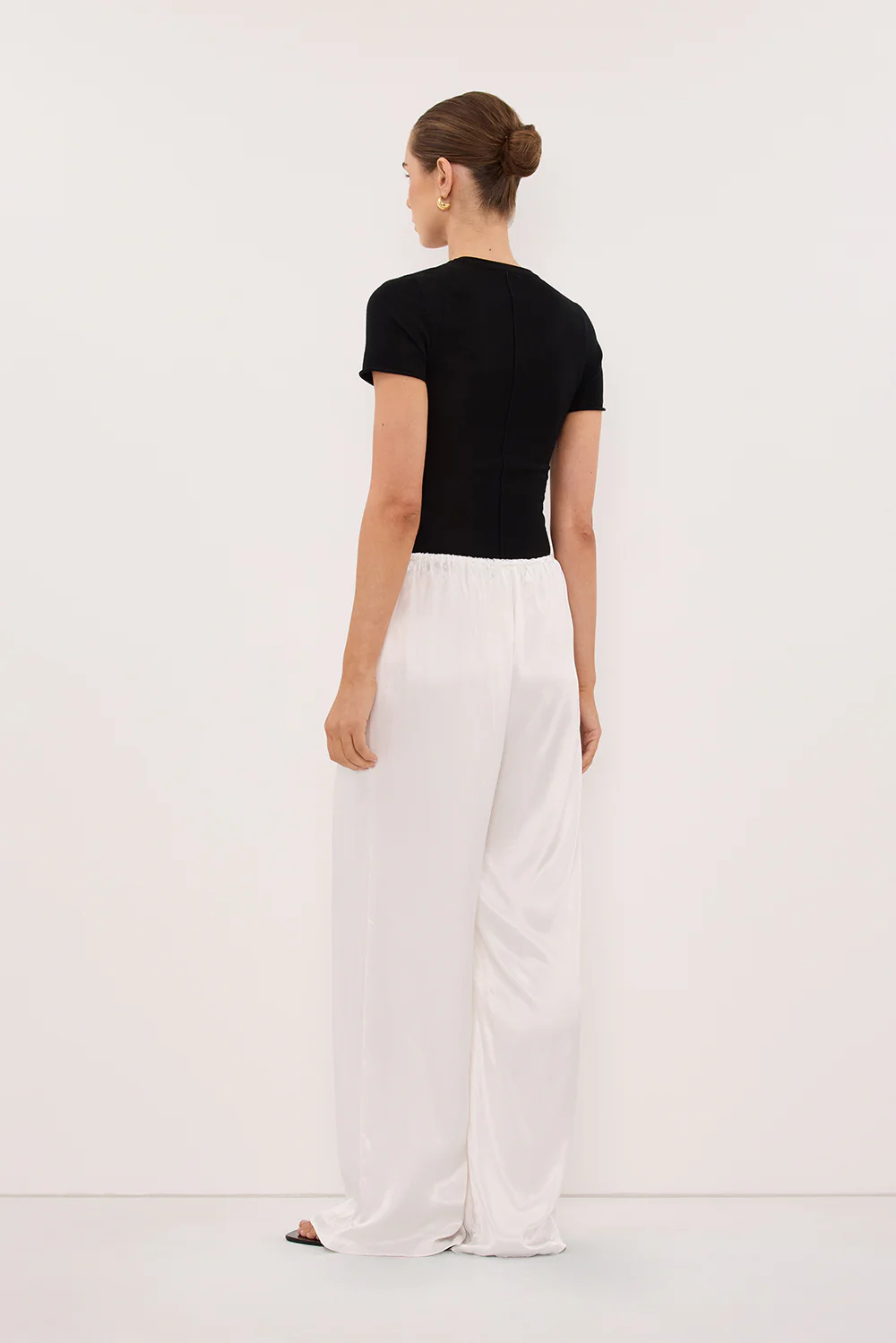 MYA WHITE SATIN PANT - Image 5