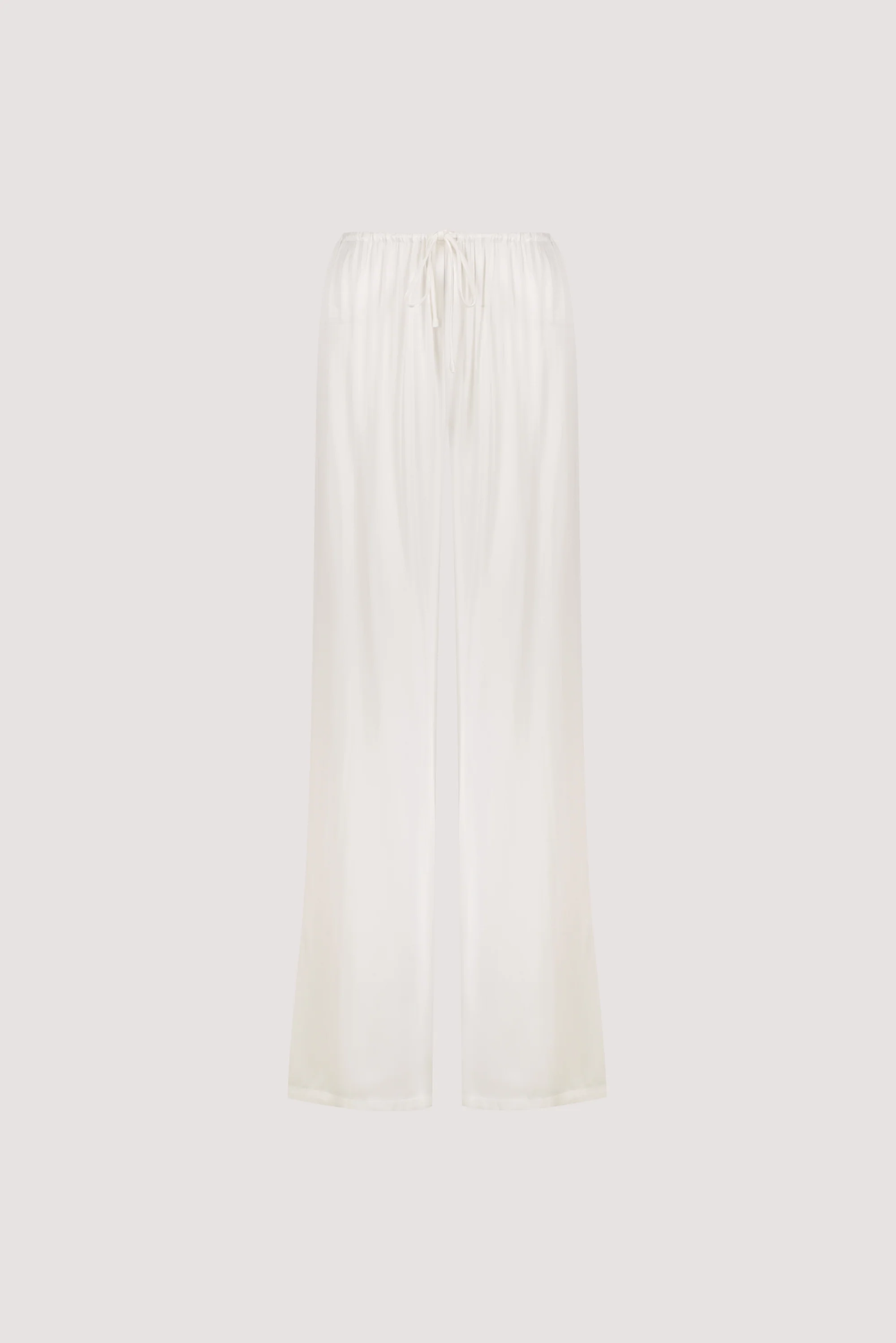MYA WHITE SATIN PANT - Image 7