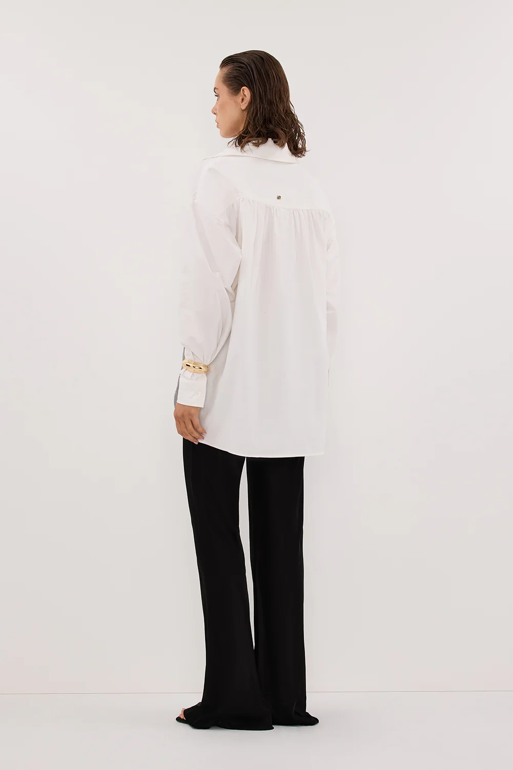 NIKKI BLACK SATIN BIAS PANT - Image 5