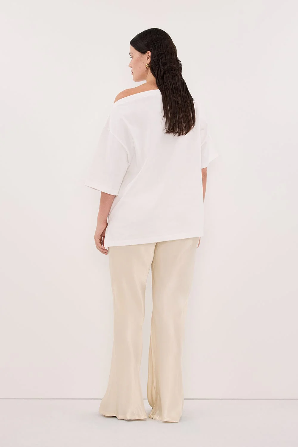 NIKKI CREAM SATIN BIAS PANT - Image 7